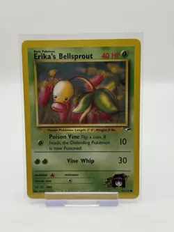 Erika's Bellsprout Gym Heroes 75/132 EX/LP Pokemon Card Vintage WOTC - Image 1