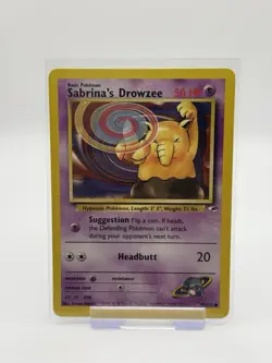 Sabrina's Drowzee Gym Heroes 92/132 EX/LP Pokemon Card Vintage WOTC Common - Image 1
