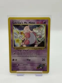 Sabrina's Mr. Mime Gym Heroes 94/132 EX/LP Pokemon Card Vintage WOTC Common - Image 1
