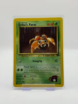 Erika's Paras Gym Challenge 71/132 EX/LP Pokemon Card Vintage WOTC Common - Image 1