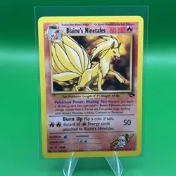 Pokemon Blaine's Ninetales Gym Challenge Rare Unlimited Card 21/132 English - Image 1