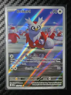 Pokemon TCG Delibird 152/132 Mega Evolutions Illustration Rare Card - Image 1