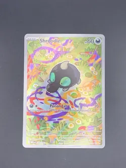 Pokemon TCG Shroodle 149/132 Me01: Mega Evolution Holo Card Illustration Rare - Image 1