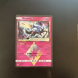 Pokemon Xerneas Prism Star TCG Card 144/214 Sm-Lost Thunder Holo - Image 1