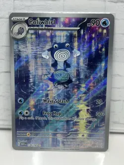 Pokemon TCG Poliwhirl Full Art 176/165 151 Card NM/M Condition - Image 1