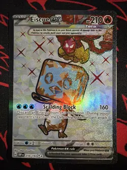 Lot Of 3 Pokemon TCG Cards From Obsidian Flames Pidgeot SIR, 2 Eiscue EX See Pic - Image 2