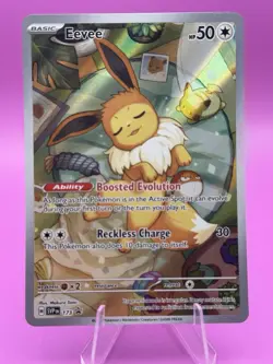 Pokemon TCG Eevee SVP 173 Prismatic Evolutions ETB Black Star Promo Card. - Image 1