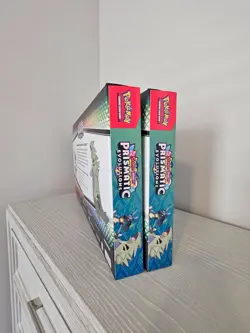 2 x Pokemon Prismatic Evolutions Lucario EX and Tyranitar EX Premium Collection - Image 3