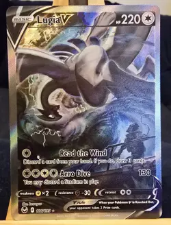 Pokemon TCG Silver Tempest Lugia v Alt Art Holo Ultra Rare Card 186/195 - Image 1