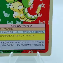 Pokemon Cards Bandai Topsun Caterpie No.010 Green Back 1995 VG Japanese f650 - Image 5
