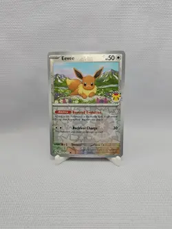 Pokemon TCG Eevee 74/131 Prismatic Evolutions Pokemon Day Stamp Promo - Image 2