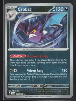 Pokemon TCG Crobat 029/064 Shrouded Fable - Reverse Holo NM - Image 3