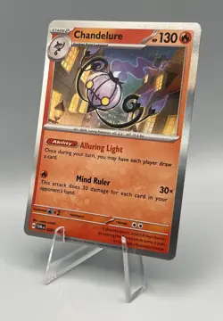 Pokemon TCG Chandelure 038/167 - Twilight Masquerade - Holo Rare NM - Image 2