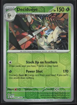 Pokemon TCG Decidueye 005/064 Shrouded Fable - Reverse Holo NM - Image 1