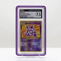 Pokemon Nidoking Reverse Holo #45 Evolutions 2016 - CGC 7.5 - Image 1