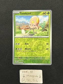 Pokemon Paradox Rift - Toedscool - 016/182 - Reverse Holo - M/NM - Image 1