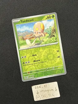 Pokemon Paradox Rift - Toedscool - 016/182 - Reverse Holo - M/NM - Image 3