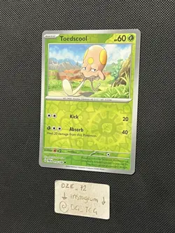 Pokemon Paradox Rift - Toedscool - 016/182 - Reverse Holo - M/NM - Image 4