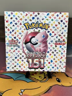Japanese Pokemon TCG Scarlet & Violet Pokemon 151 Booster Box New/Factory Sealed - Image 1
