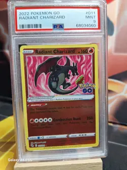 2022 Radiant Charizard 011/078 Pokemon GO Holo PSA 9 MINT - Image 1