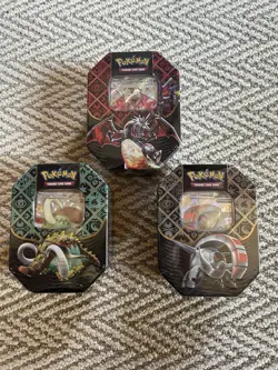 SEALED Pokemon Scarlet & Violet Paldean Fates Tin Set! - Image 1