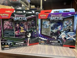 Pokemon TCG Rival Battle Deck Set of 2 Steven and Marnie Sealed - Image 1