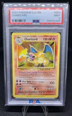 PSA 9 MINT Charizard Holo 003/034 CLC EN 2023 Classic Collection Pokemon TCG - Image 1