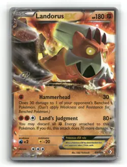 Landorus EX 89/149 Ultra Rare World Championship Decks Pokemon HP - Image 1