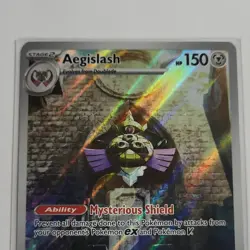 Pokemon TCG Aegislash 210/182 SV04 Paradox Rift Holo IR EN Stage 2 HP150 - Image 3