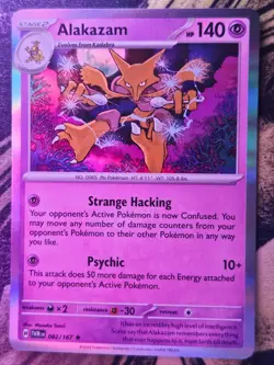 Alakazam 082/167 Rare Twilight Masquerade Pokemon Holo Near Mint - Image 1