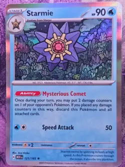 Starmie 121/165 Rare 151 Pokemon Holo Near Mint - Image 1