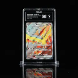 Team Rocket’s Moltres EX 208/182 TAG 9 Mint Pokemon Scarlet Violet Ultra Rare - Image 4
