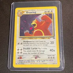 Ursaring 15/75 Neo Discovery Holo LP Pokemon TCG Nintendo Illus Naoyo Kimura - Image 1