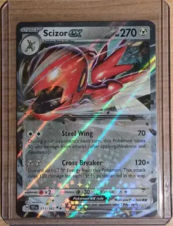 Pokemon TCG Scizor ex 111/162 SV05: Temporal Forces Double Rare - Image 1