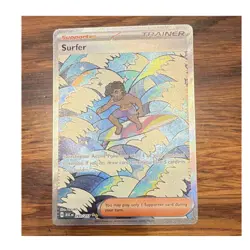 Pokemon TCG Surfer Trainer Supporter Rare Full Art Holo 293/217 English - Image 1