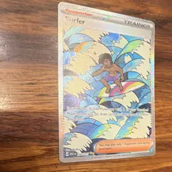 Pokemon TCG Surfer Trainer Supporter Rare Full Art Holo 293/217 English - Image 2