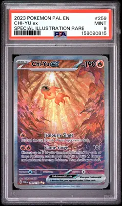 2023 Pokemon SV Paldea Evolved Chi-Yu ex Special Illustration Rare 259/193 PSA 9 - Image 1