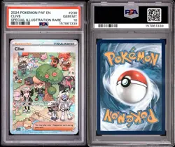2024 Pokemon Clive SIR #236 PSA 10 GEM MINT Paldean Fates Special Illustration - Image 3