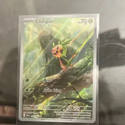 The Pokemon Company Chespin 087/086 Secret Rare Full Art Holo Eng 2017 - Image 1