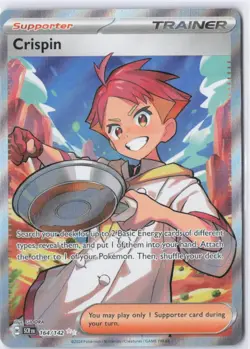 The Pokemon Company Crispin Trainer SV07 Stellar Crown Full Art Holo Ultra Rare… - Image 1