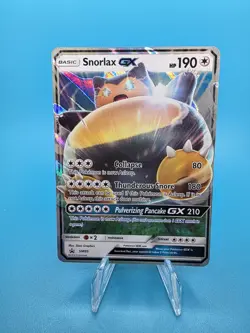 Pokemon TCG: Snorlax GX - SM05 Holo Promo Sun & Moon Promo - NM - Image 1