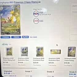 Pokemon TCG Ampharos 90/86 Chaos Rising Illustration Rare Holo 160HP Stage 2 - Image 3