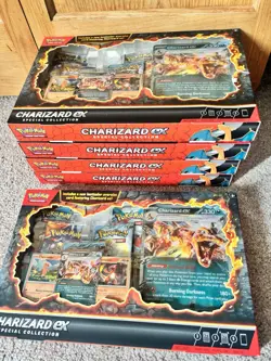 Pokemon Charizard Ex Special Collection Lenticular Jumbo Sealed Box Lot Of ( 5 ) - Image 2