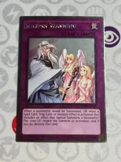 Solemn Warning - NKRT-EN035 - Platinum Rare (VLP) - Yugioh - Image 1