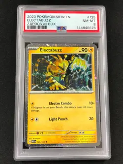 Pokemon 2023 Electabuzz 125/165 PSA 8 - Image 1