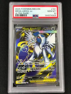 Pokemon 2025 Mega Absol EX 161/132 PSA 10 - Image 1