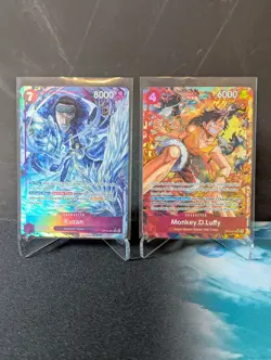 One Piece | Monkey.D.Luffy (OP16-015) + Kuzan (OP16-063) Alt Art Lot of 2 NM - Image 1