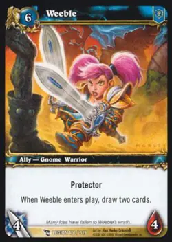 World of Warcraft TCG Weeble (Foil) - March of the Legion 170/319 - Image 1