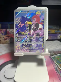 Team Rockets Murkrow Pokemon Destined Rivals 200/182 Illustration Rare Full Art - Image 1