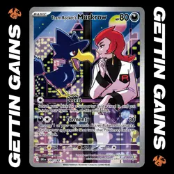 Team Rocket's Murkrow - 200/182 - Illustration Rare - Destined Rivals - NM/M - Image 1